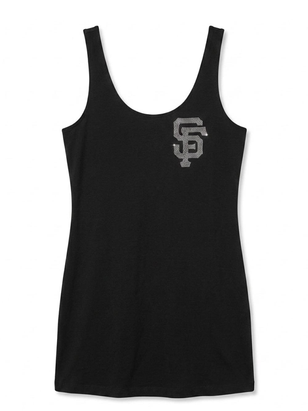PINK Victoria's Secret SF Giants Rhinestone Tank Dress Black Size M